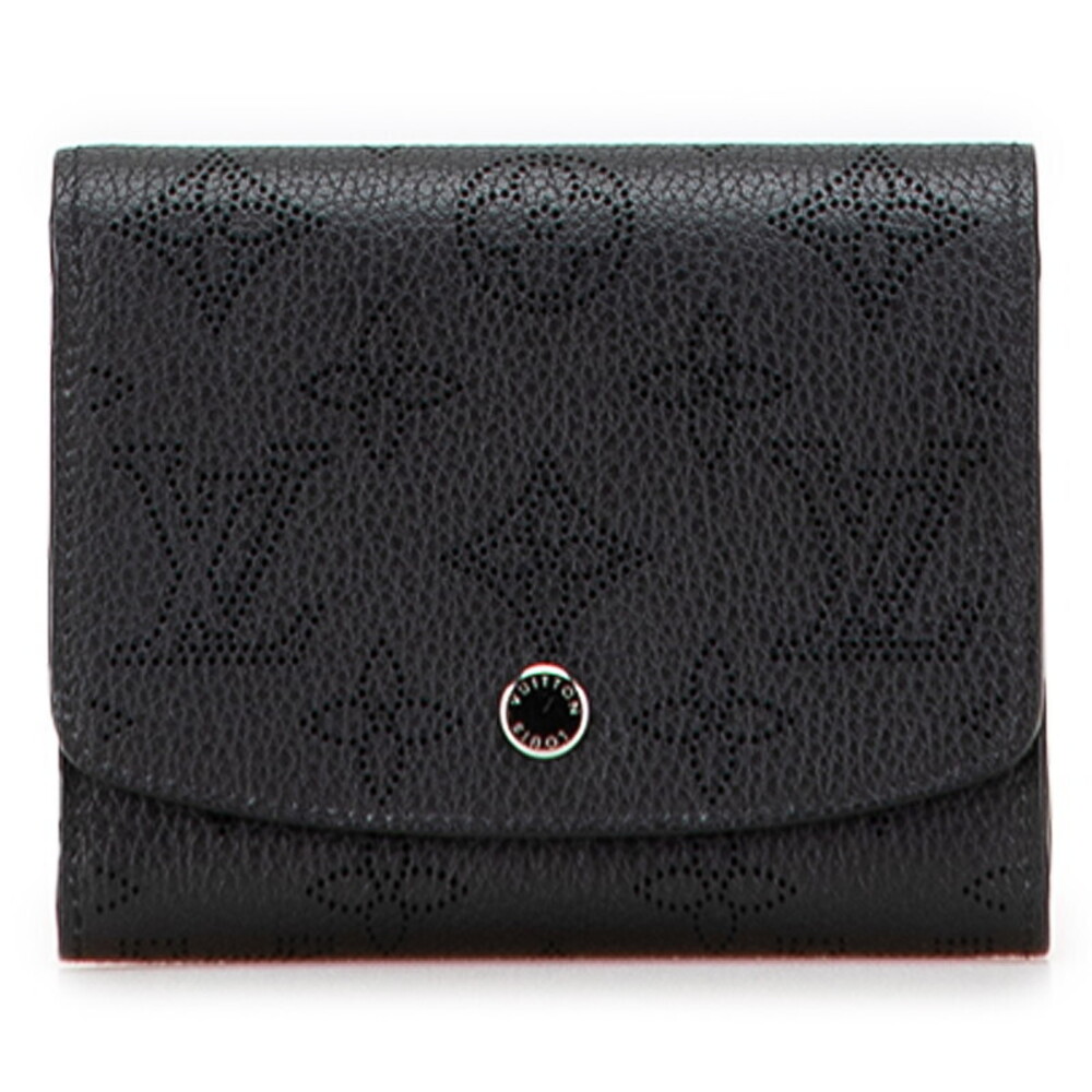 Louis Vuitton Monogram Mahina Portefeuille Wallet Iris Bi fold Black
